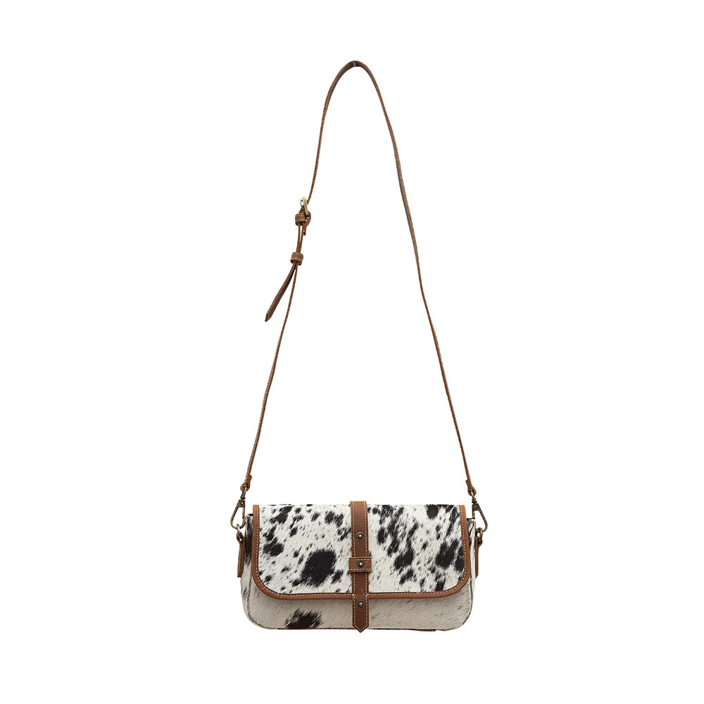 Myra Monochrome Swing Leather & Hair On Bag