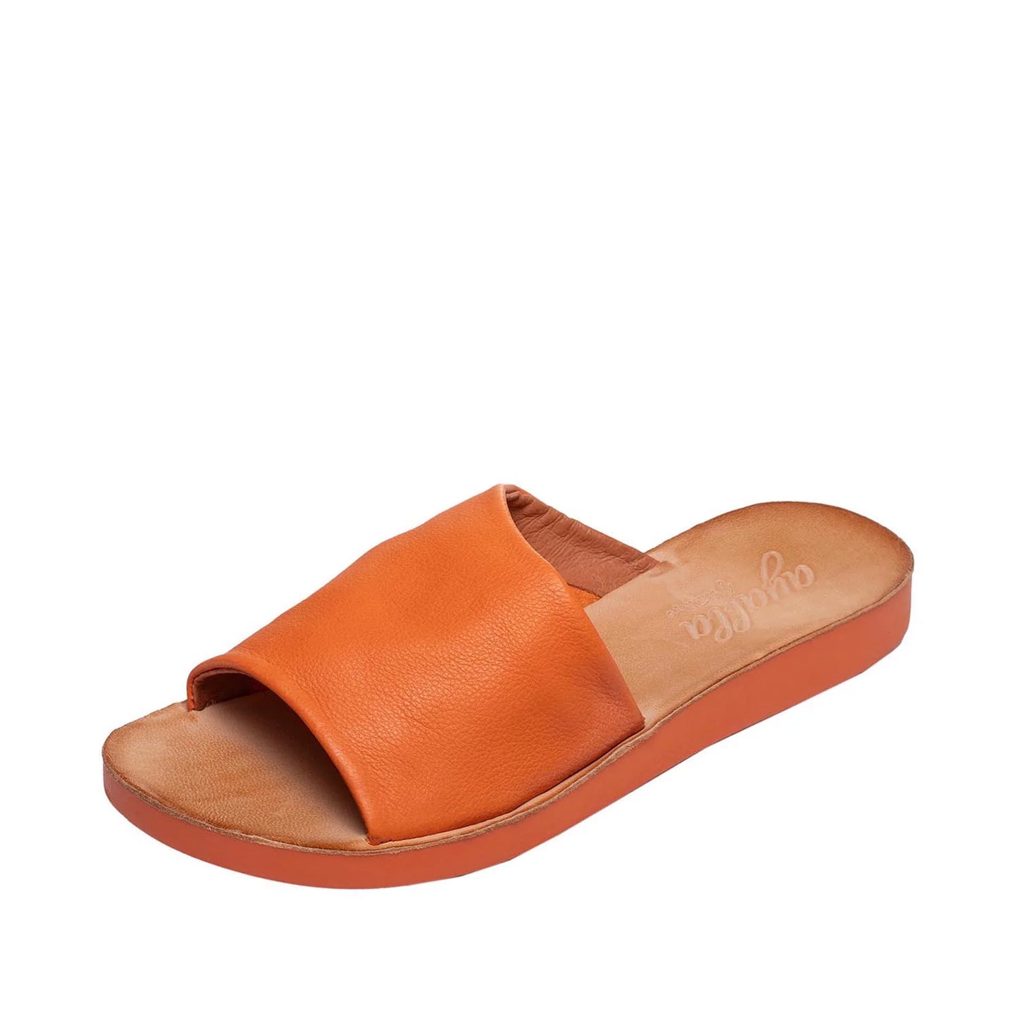 Ami Flat Mule Leather Sandal