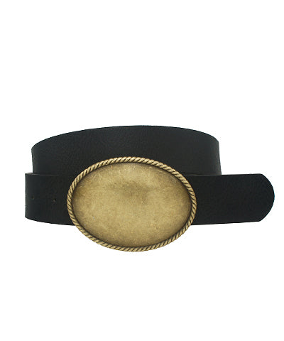 Rope Oval Buckle Belt