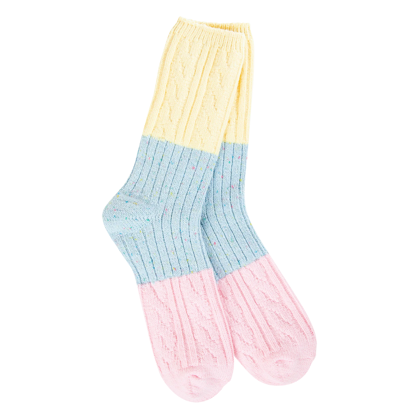 World's Softest Weekend Confetti Cable Crew Sock