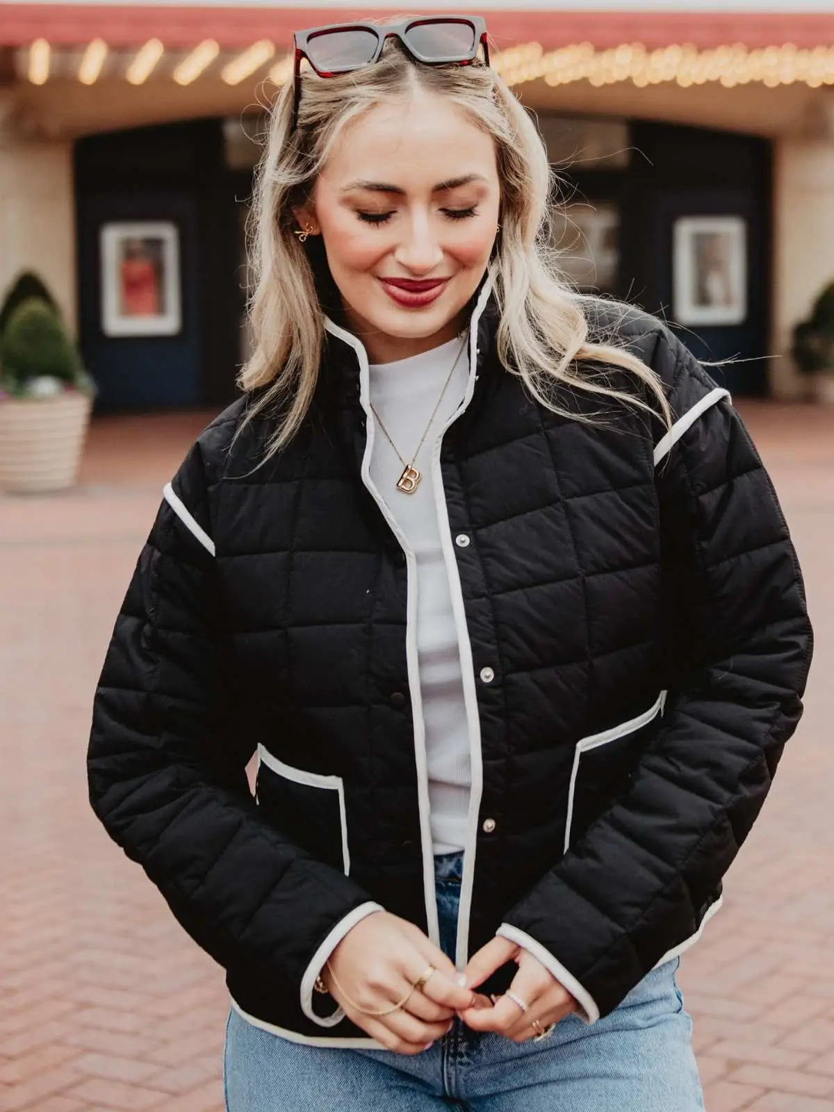 Quilted Trim Jacket Women's