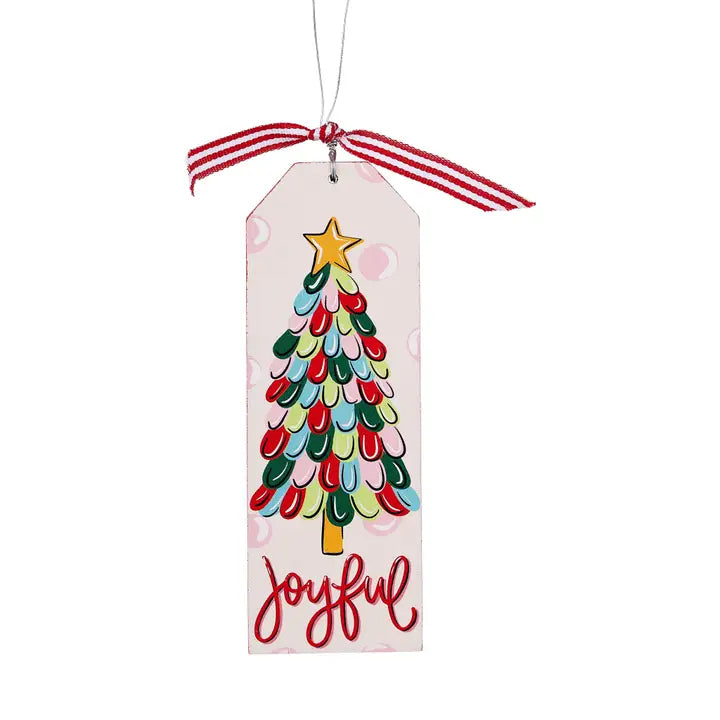 Vintage Christmas Wood Ornament Set