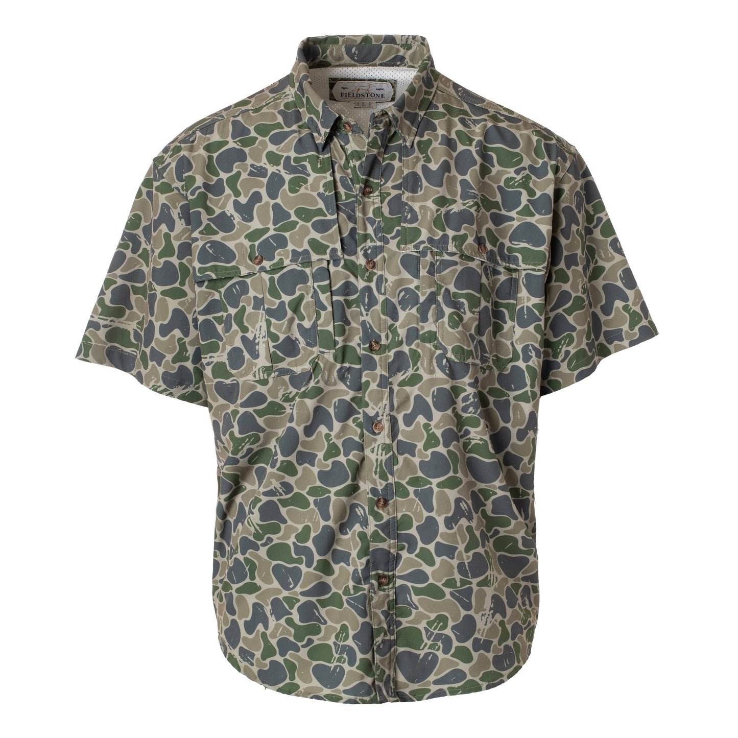 Fieldstone - Sporting Lifestyle Brand - Backwoods Camo Button Down (634): 2XL