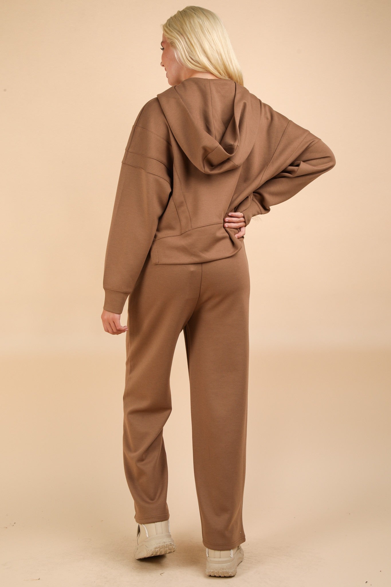 Oversized Knit Loungewear Top & Pants Set