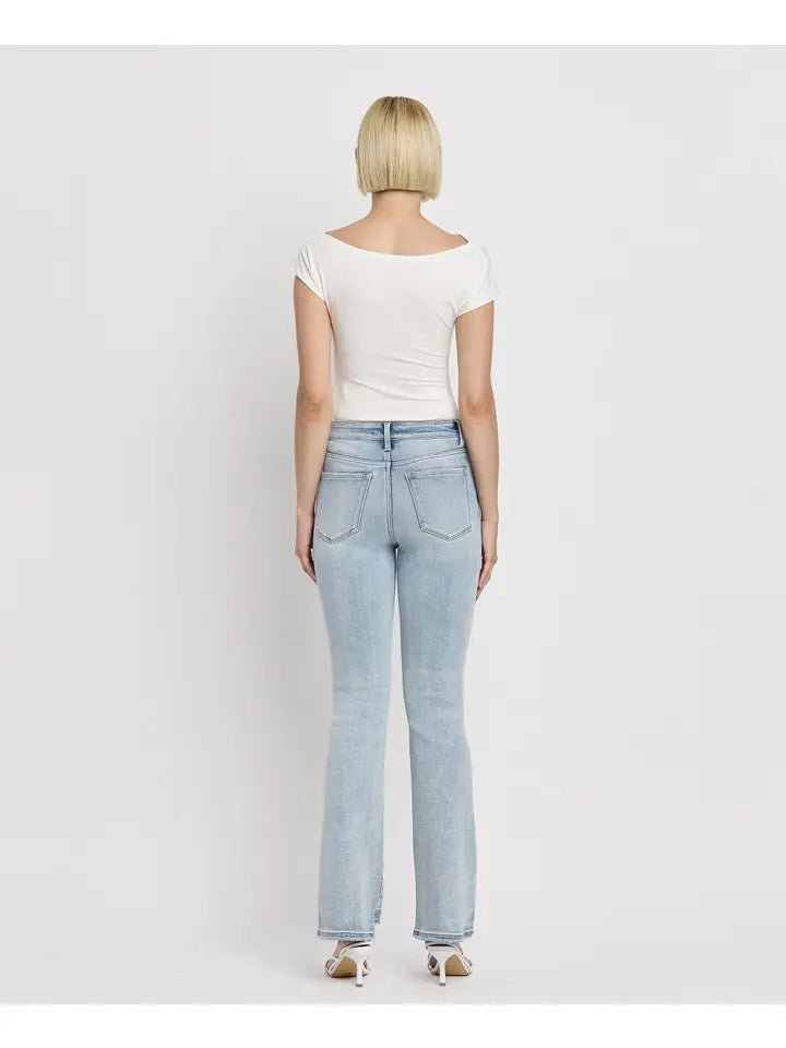 LoveIvet By Vervet Tummy Control Mid Rise Bootcut Jeans