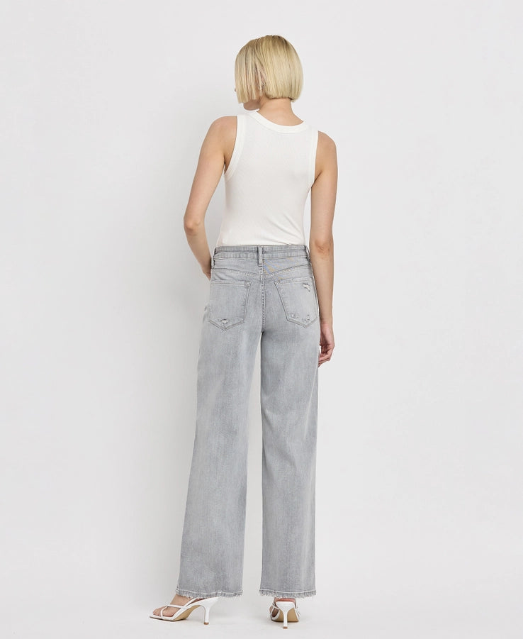 Flying Monkey High Rise Wide Leg Jeans F5651