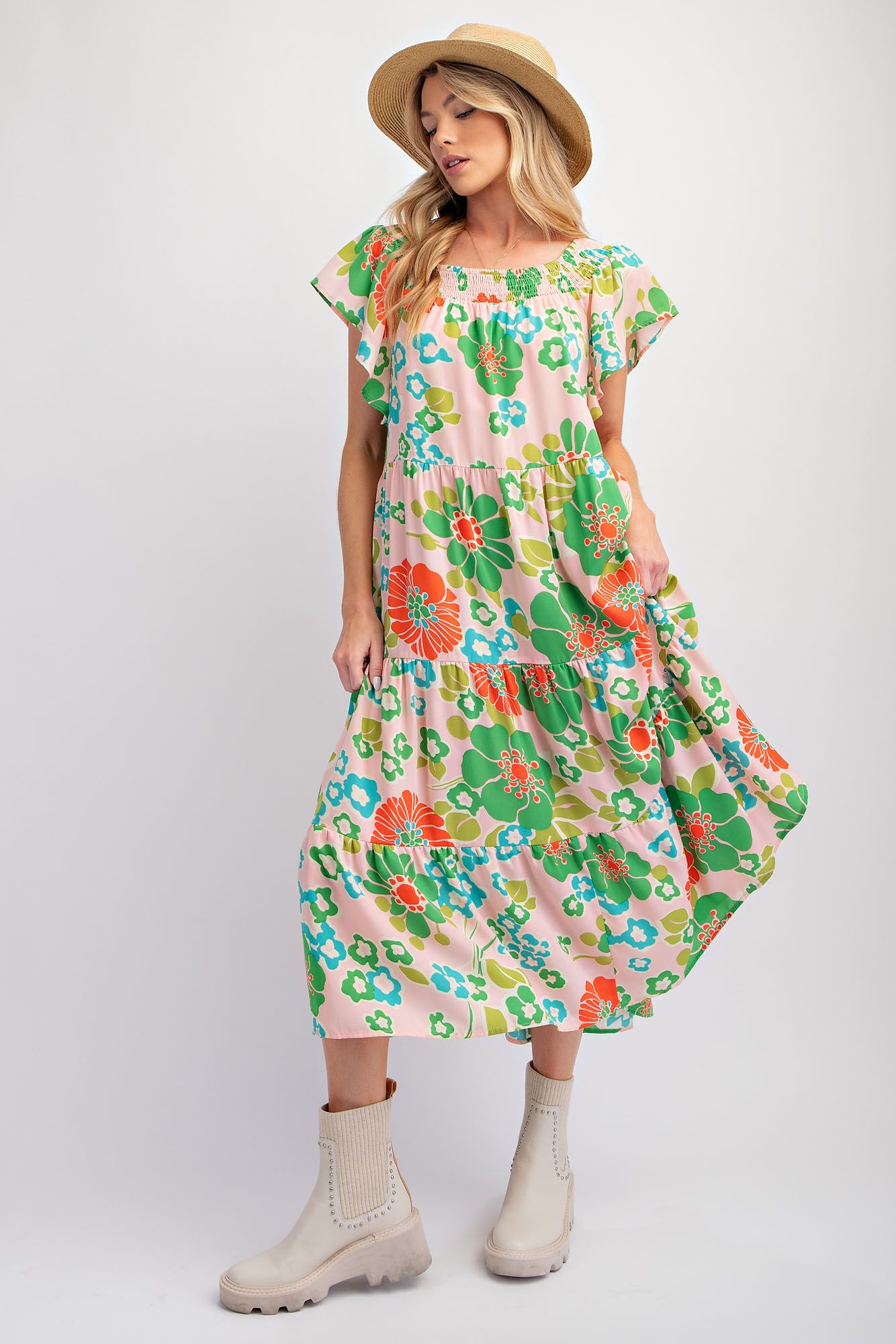 Floral Print Maxi Dress
