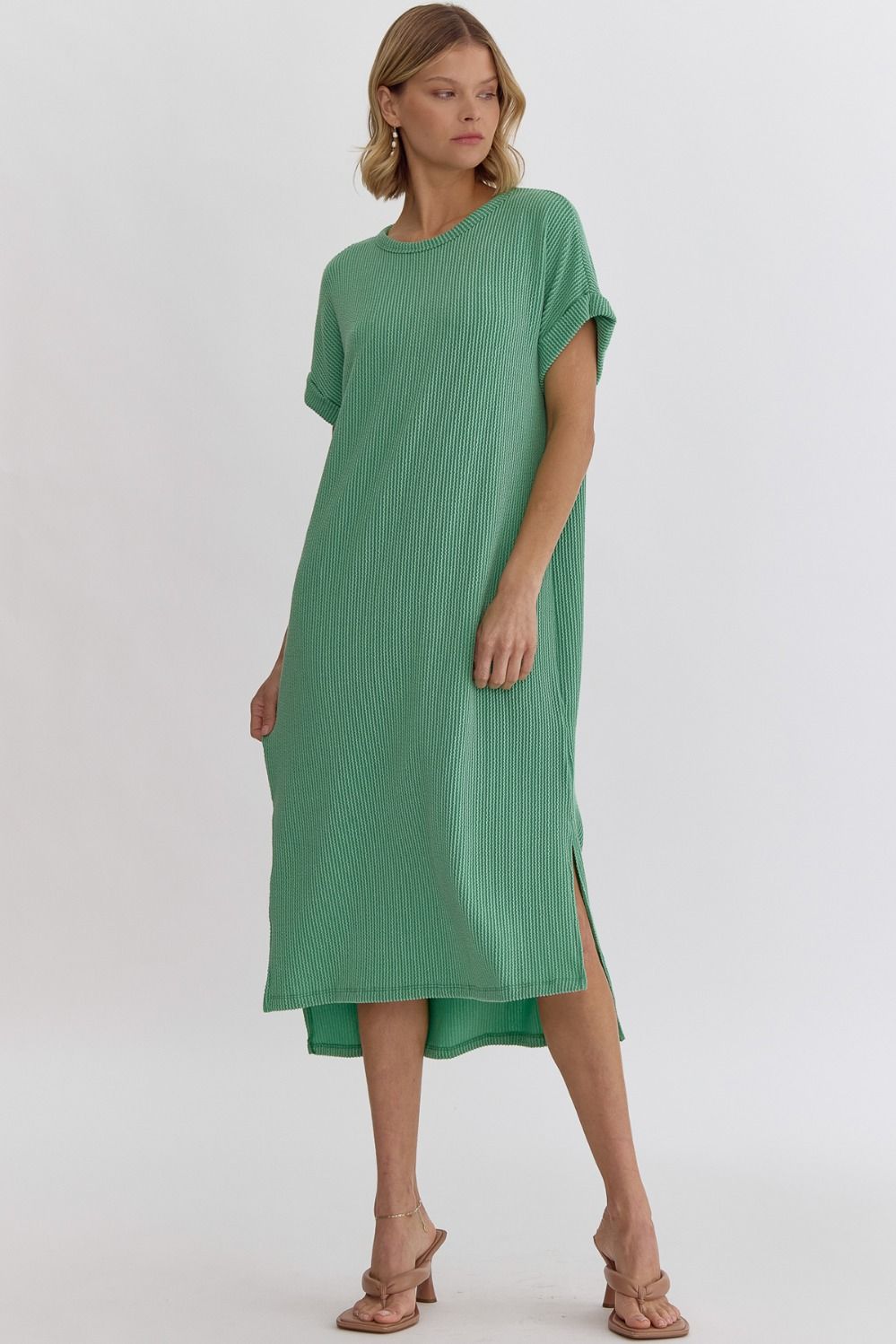 Ribbed Midi Dress