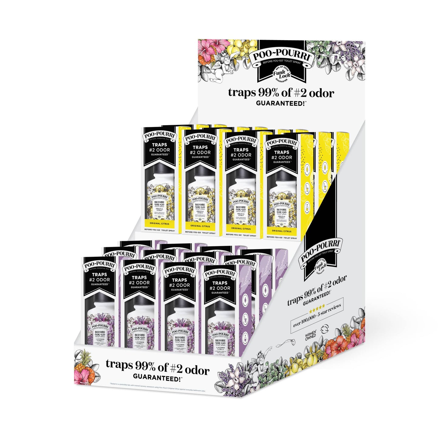 ~Pourri - Display ~Pourri 24ct Original Citrus 2oz, Two Tier Counter