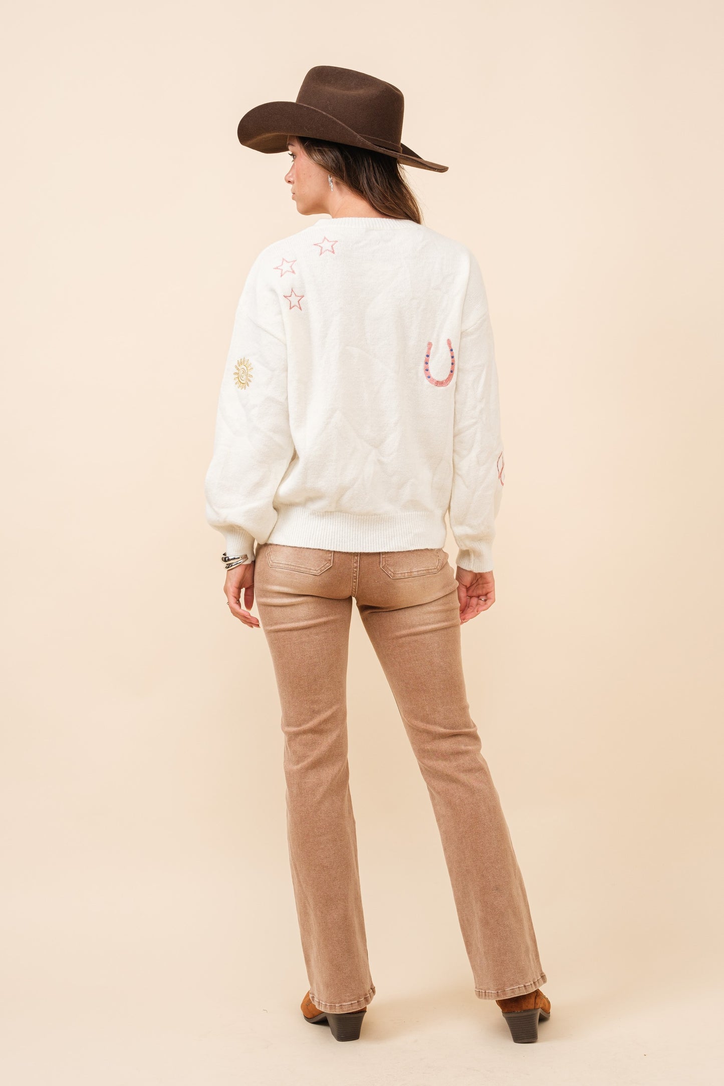 Western Embroidered Sweater