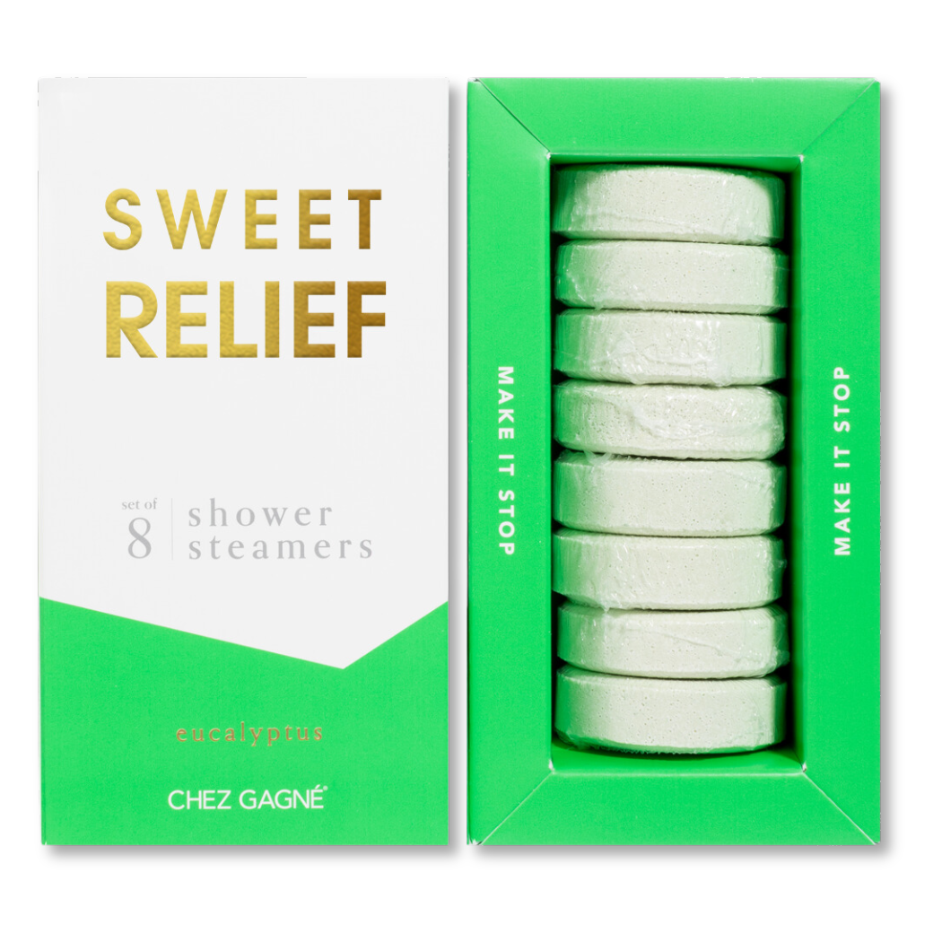 Chez Gagné - Sweet Relief Shower Steamers - Eucalyptus - Set of 8 Tabs