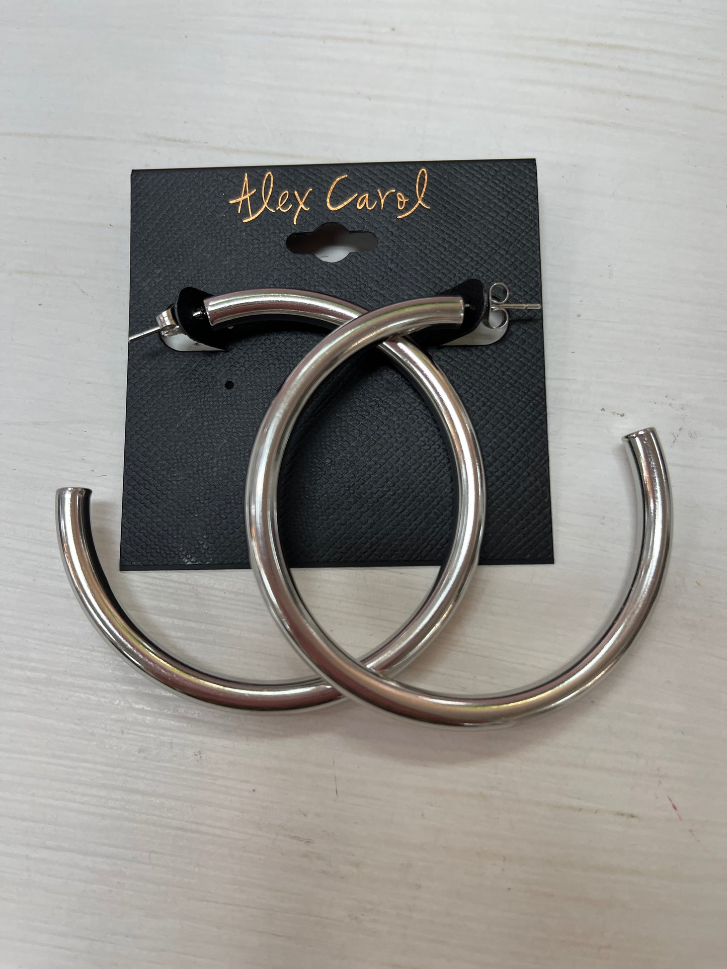Silver Non-Tarnish Water Resistant Hoop Earrings E23145 E23137 E23129 E23995