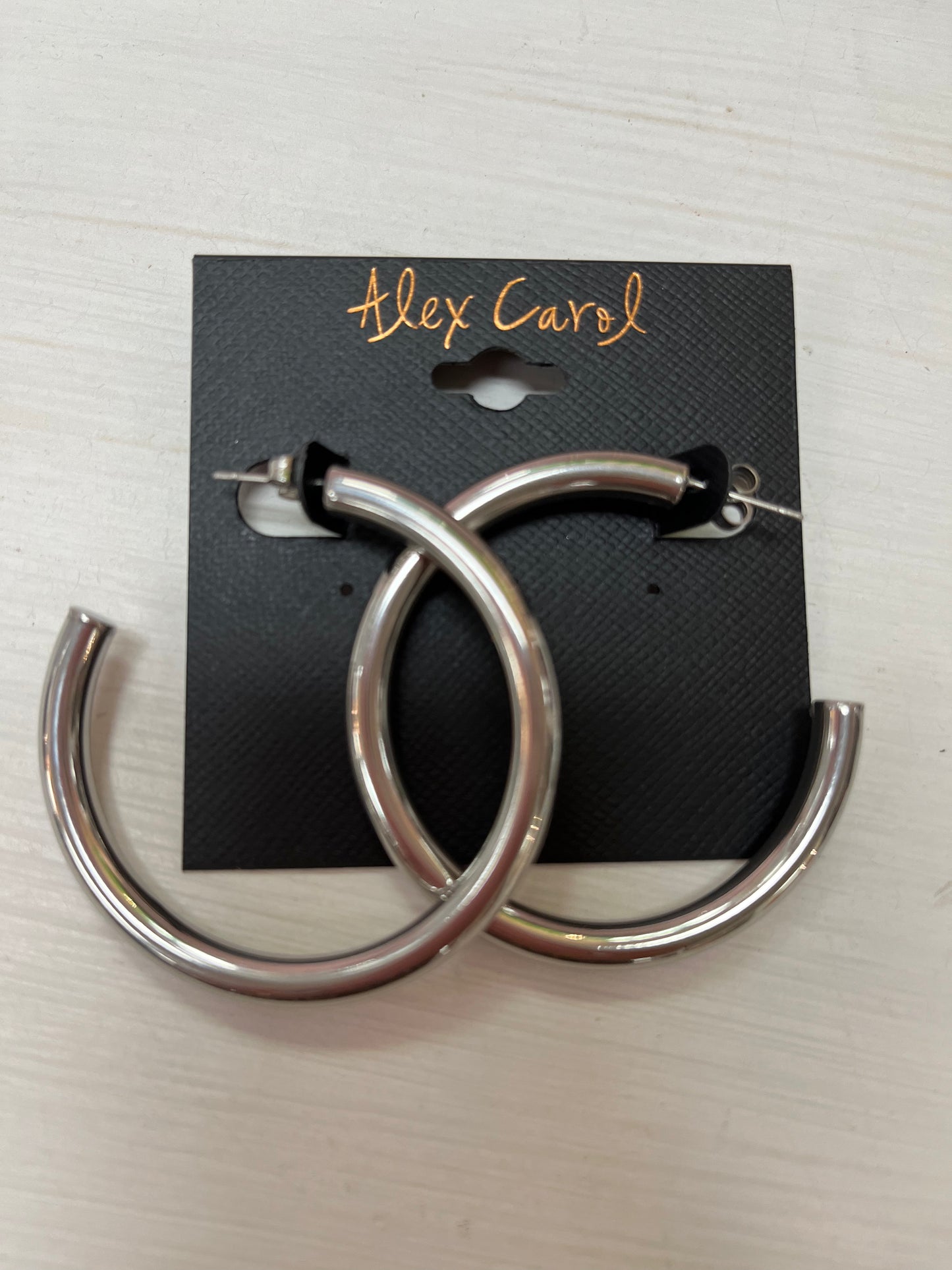 Silver Non-Tarnish Water Resistant Hoop Earrings E23145 E23137 E23129 E23995