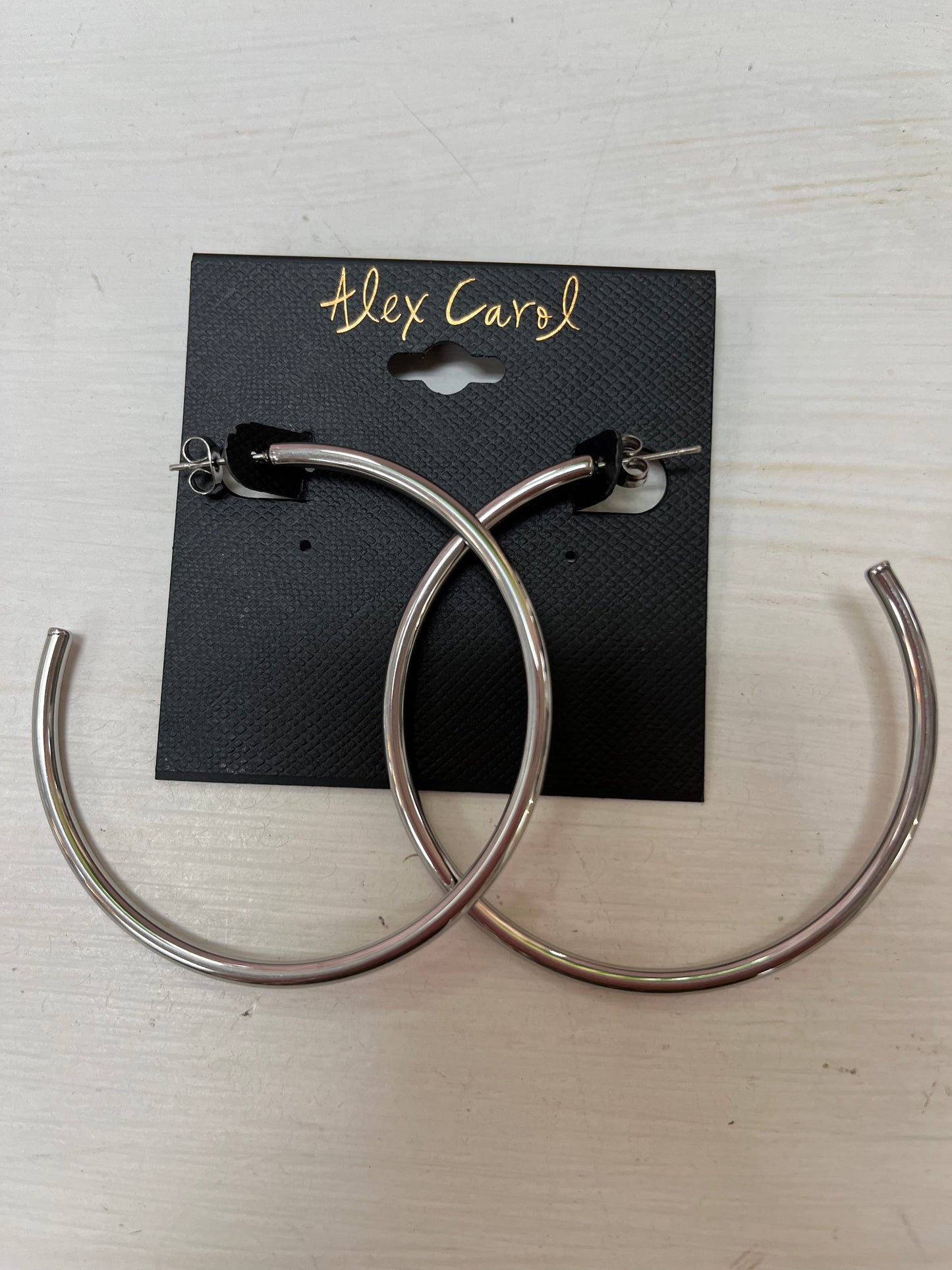 Silver Non-Tarnish Water Resistant Hoop Earrings E23141 E23133 E23125