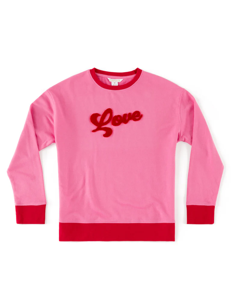 "Love" Sweatshirt, Pink