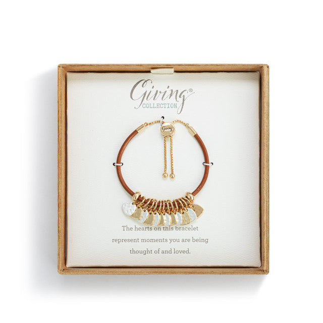 Charm Bracelet - Bronze Heart
