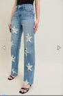 Judy Blue HW Rigid Magic Star Shaped Destroy 90's straight