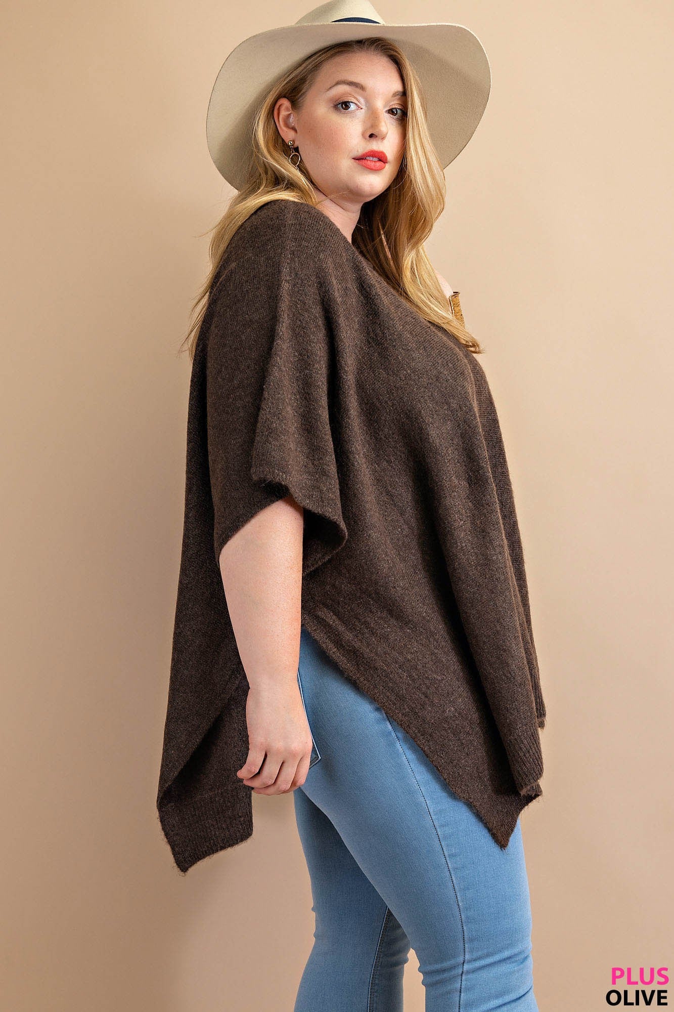 Curvy Poncho Sweater