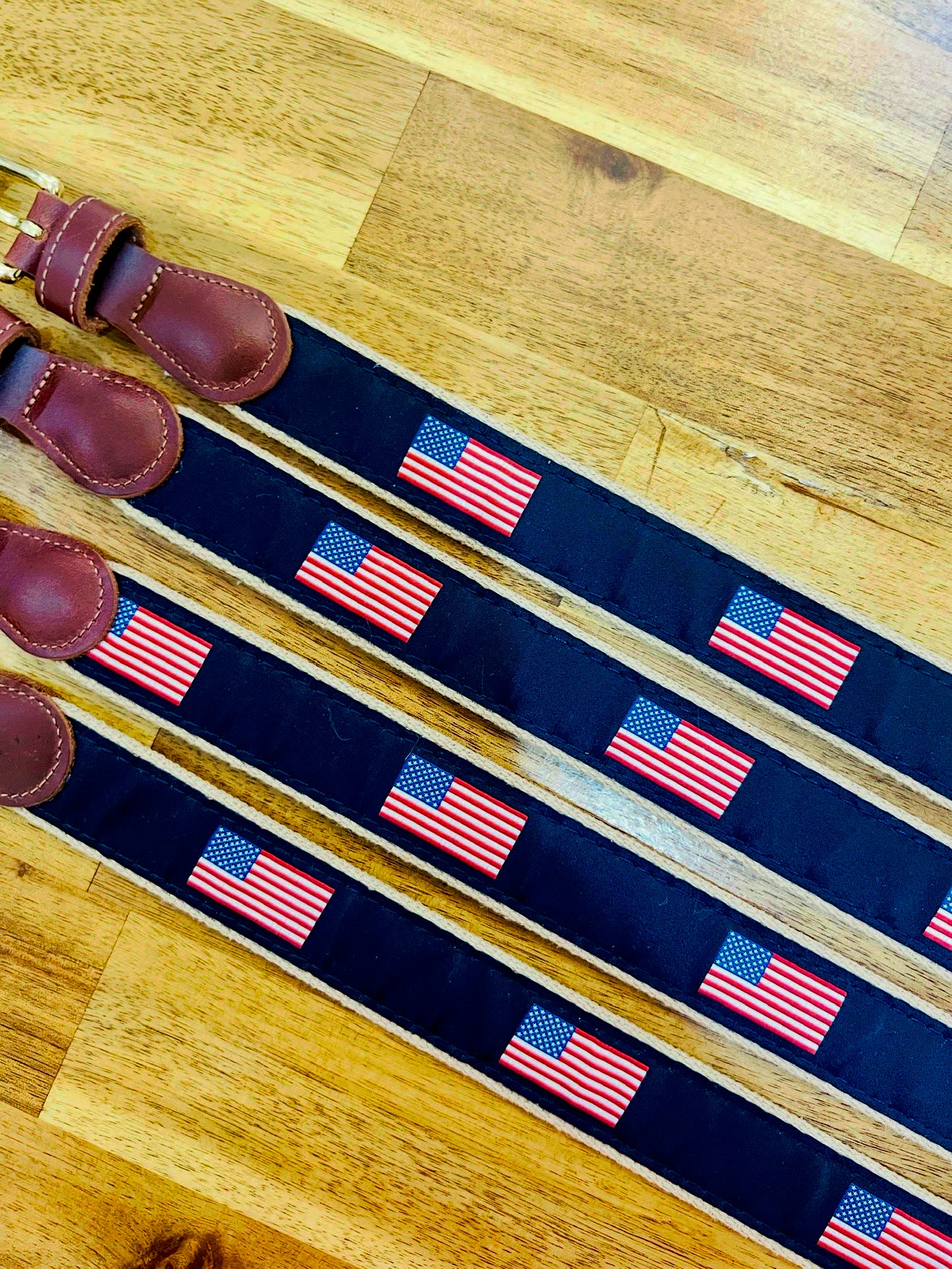 Ebinger Brothers Leather Company U.S. Flag on Khaki