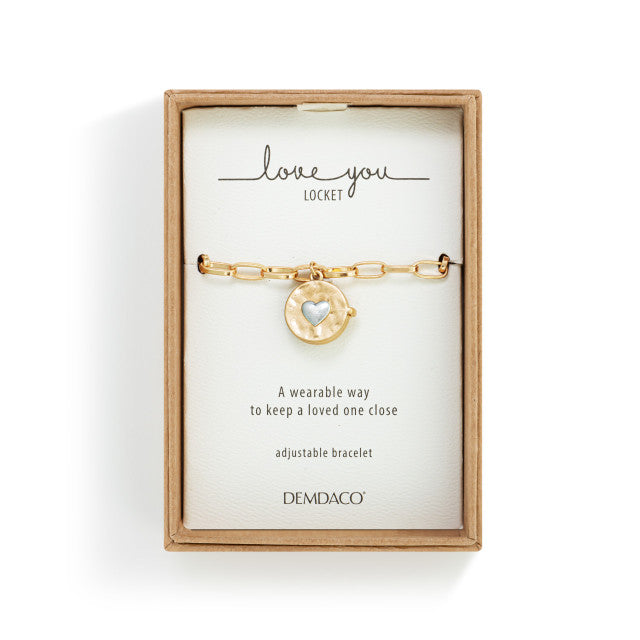 Love you Locket Bracelet - Gold