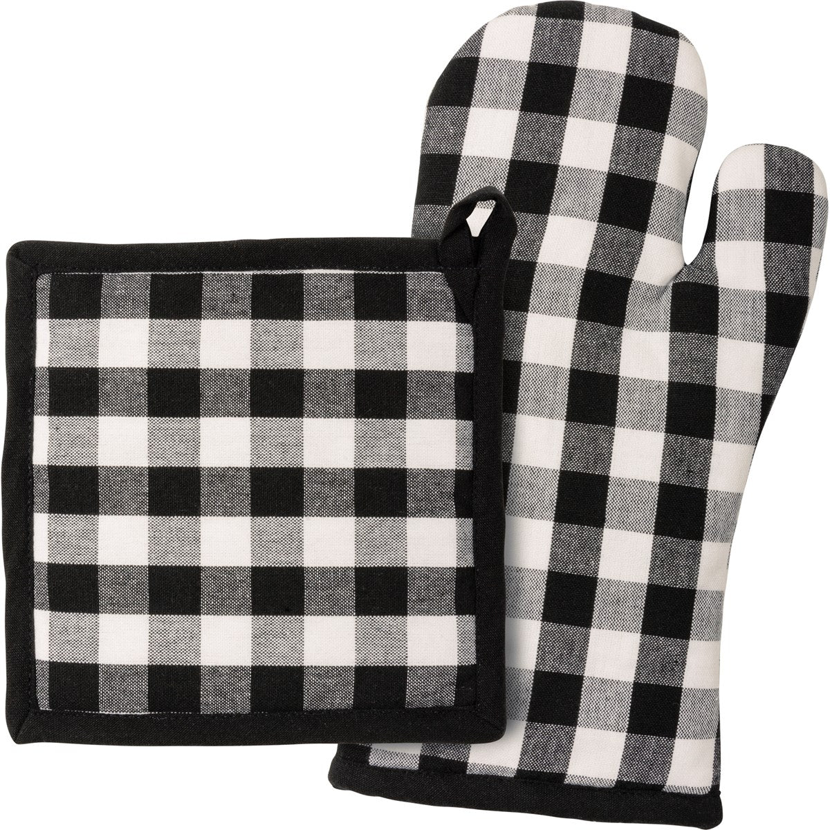Kitchen Set - Black Buff Check