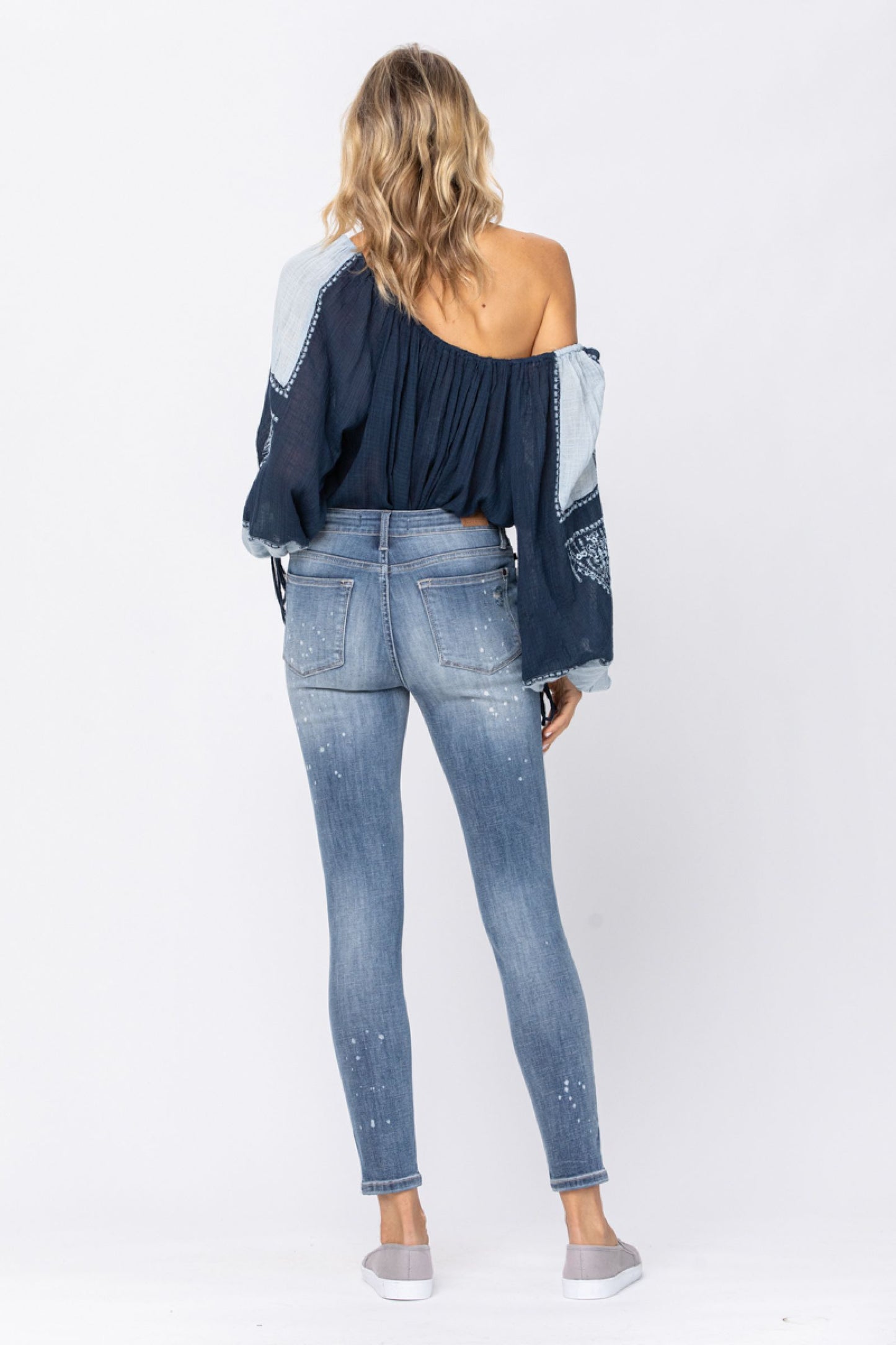 Skinny Bleach Spaltter Destroyed Jeans Judy Blue