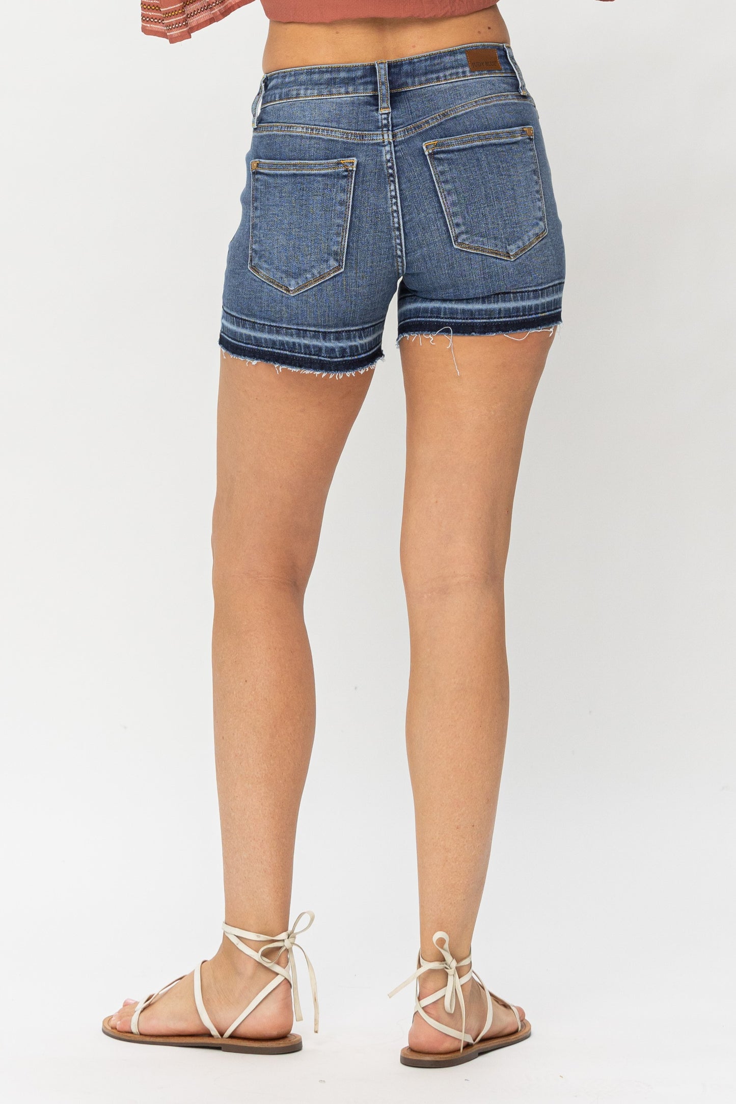 Midrise Release Hem Shorts Judy Blue