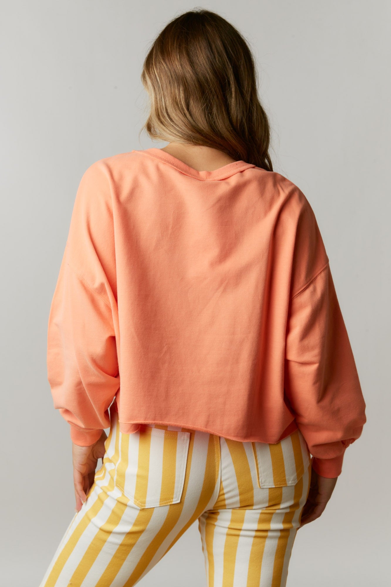 Orange Cowgirl Embellished Sweatshirt