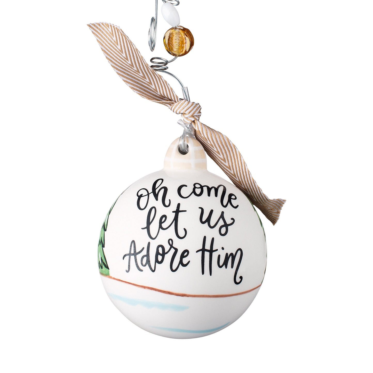 Church Let Us Adore Him Ornament