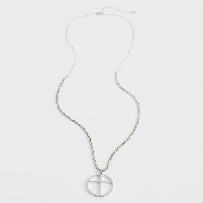 I am Blessed Cross Necklace