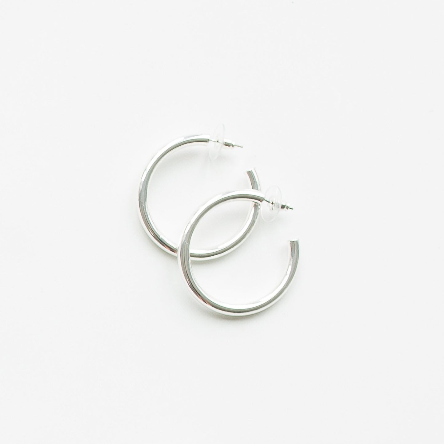 Heather Shinny Silver Earrings