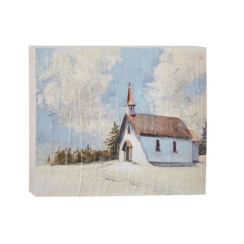 10" Church Block Wall Art