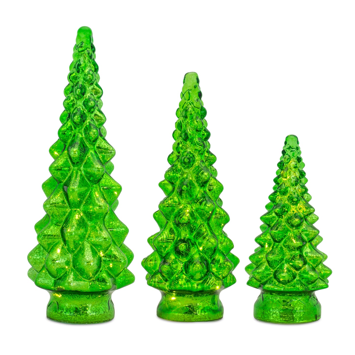 LED Green Glass Tree
