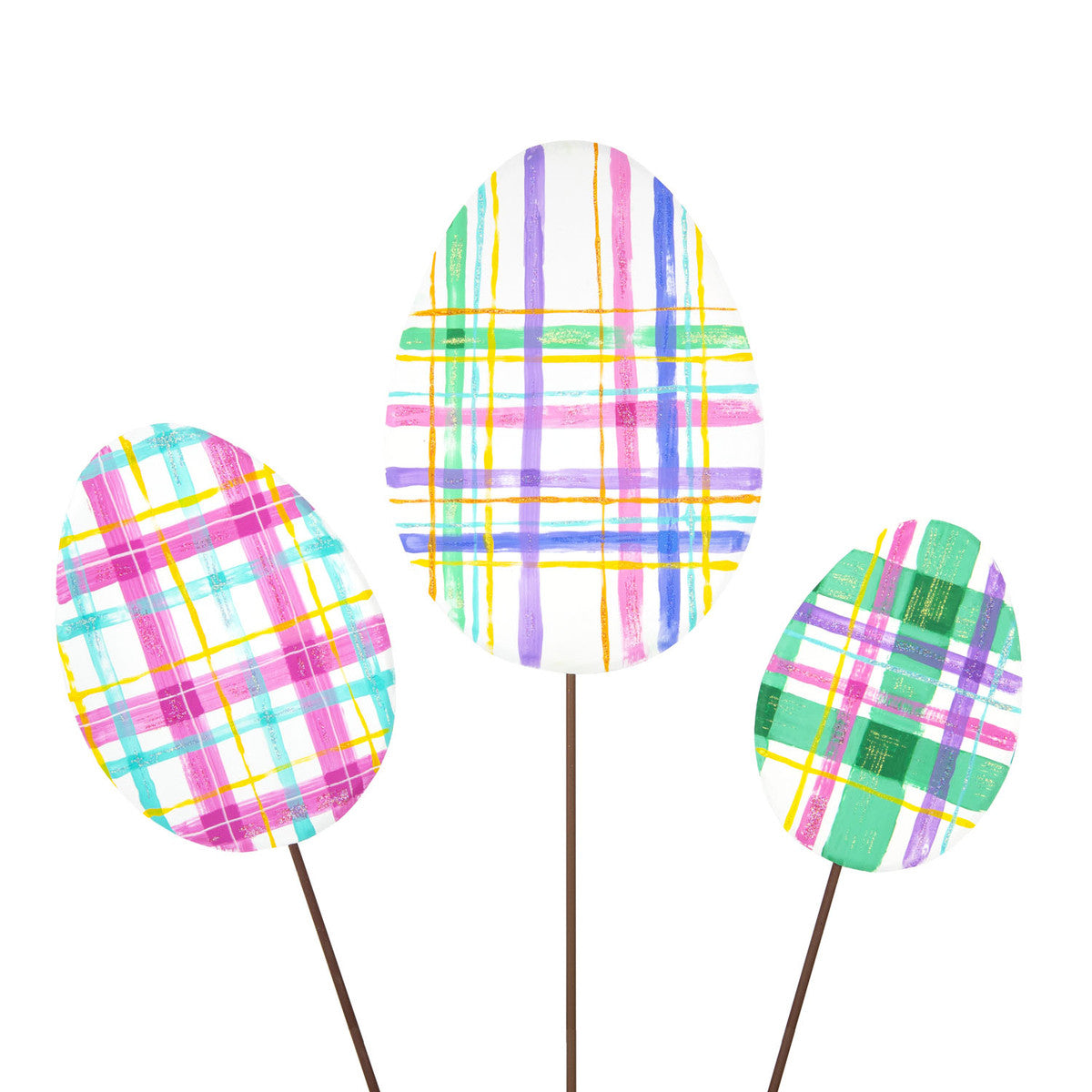Artful Plaid Eggs