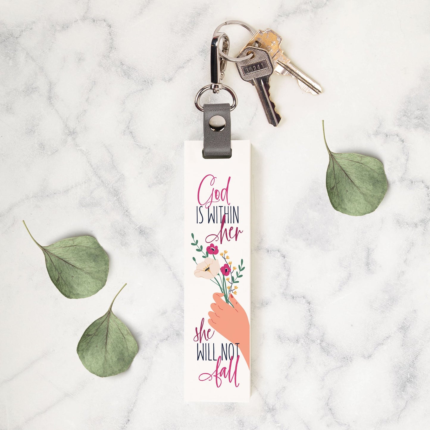 God Is Within Her Key Chain