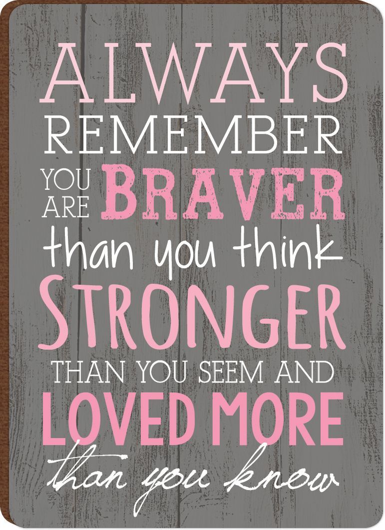 Braver Stronger Loved More Magnet