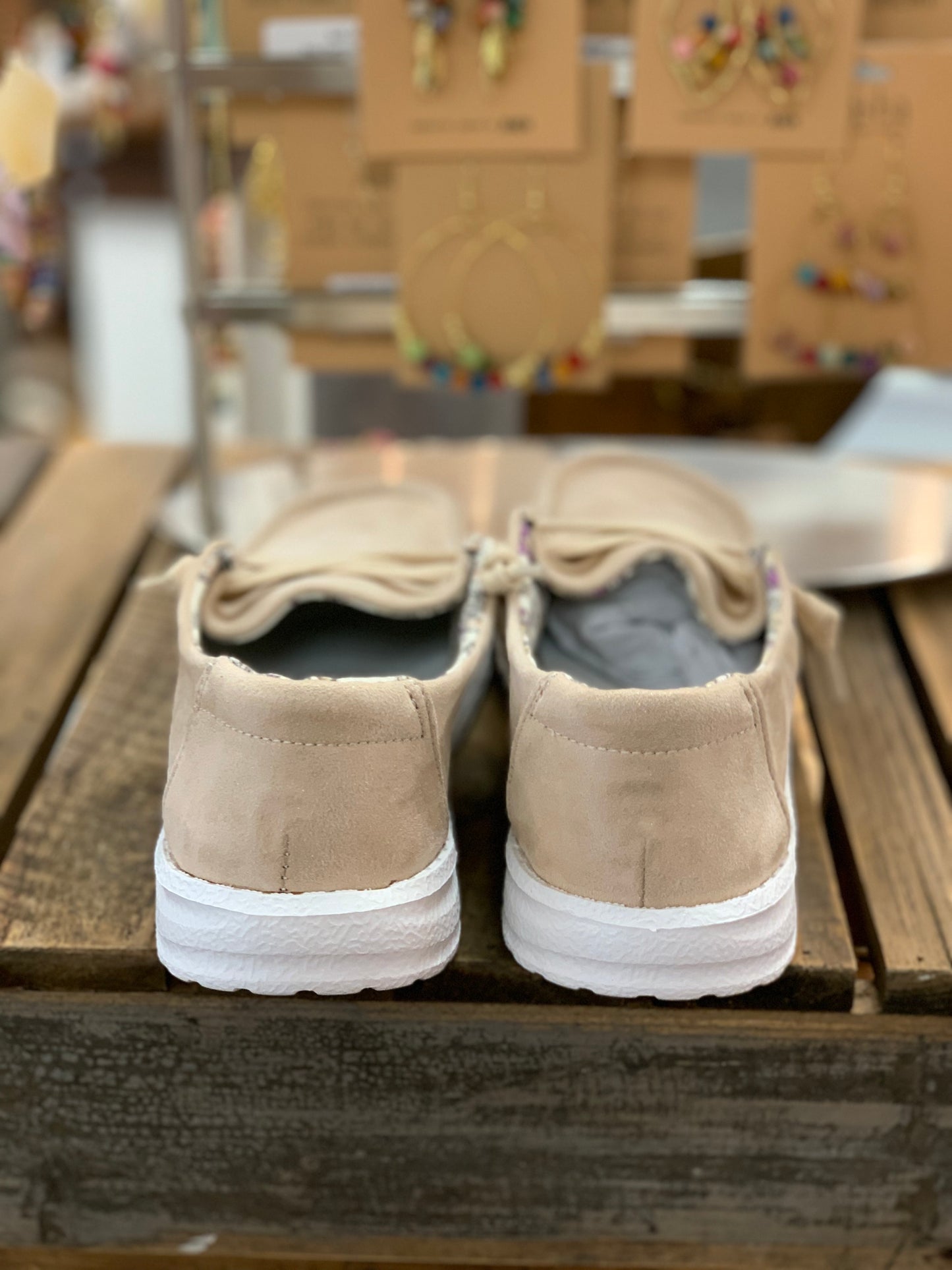 Women's Nude Lace Up Slip On (MoonShine)