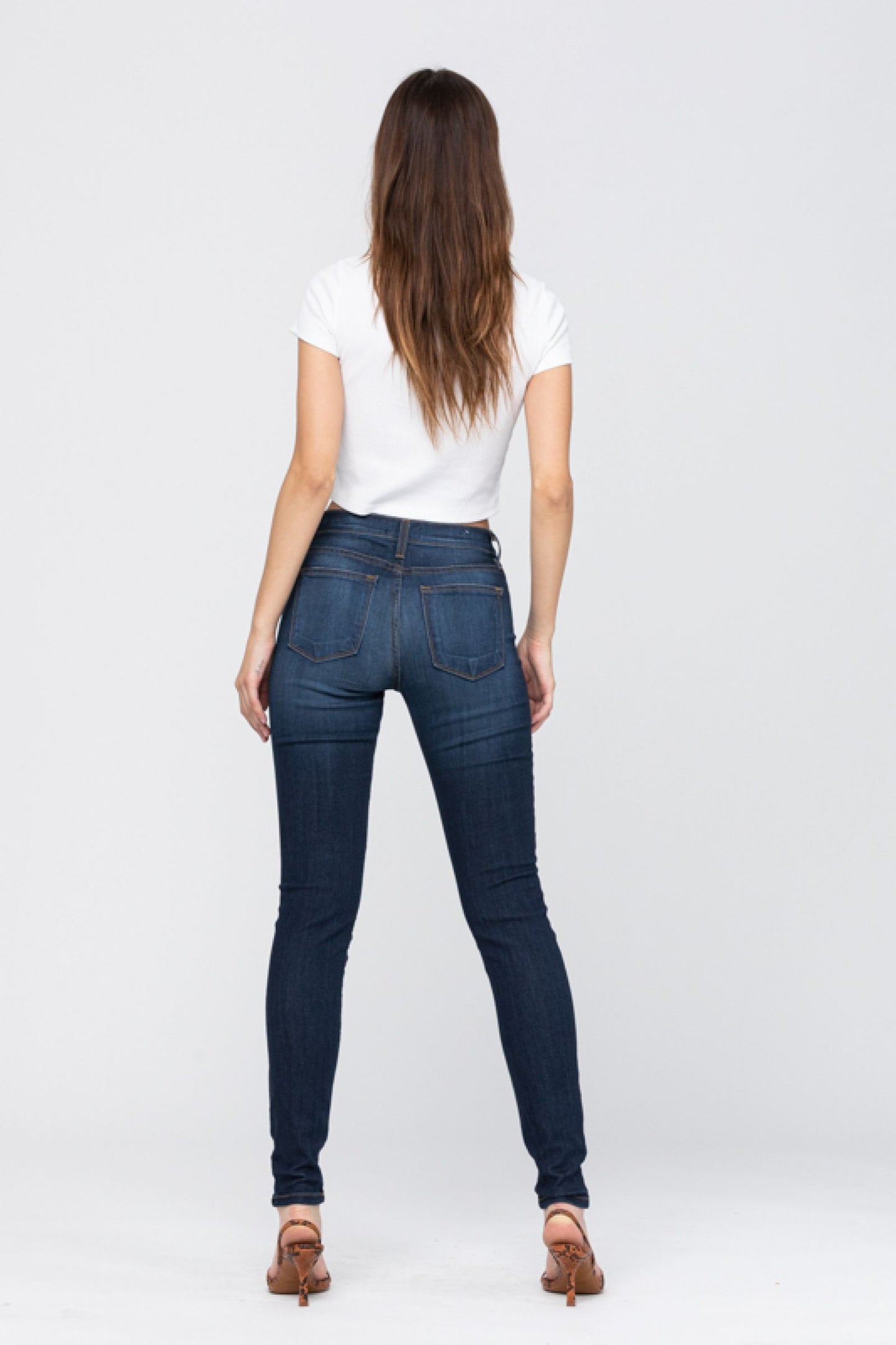 Super Stretchy & Soft Distressed Rayon Skinny