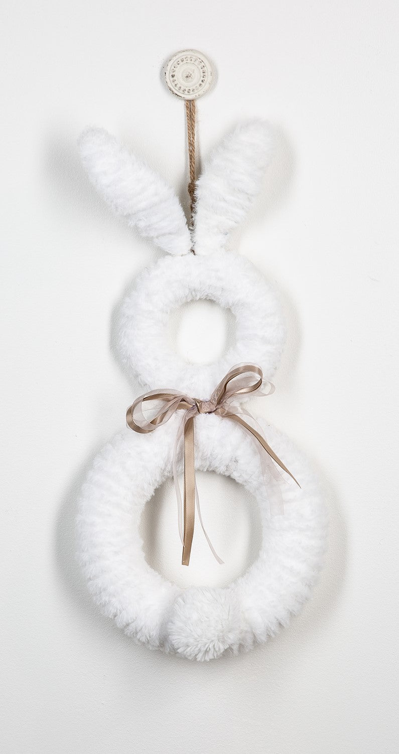 Fur Bunny Door Décor