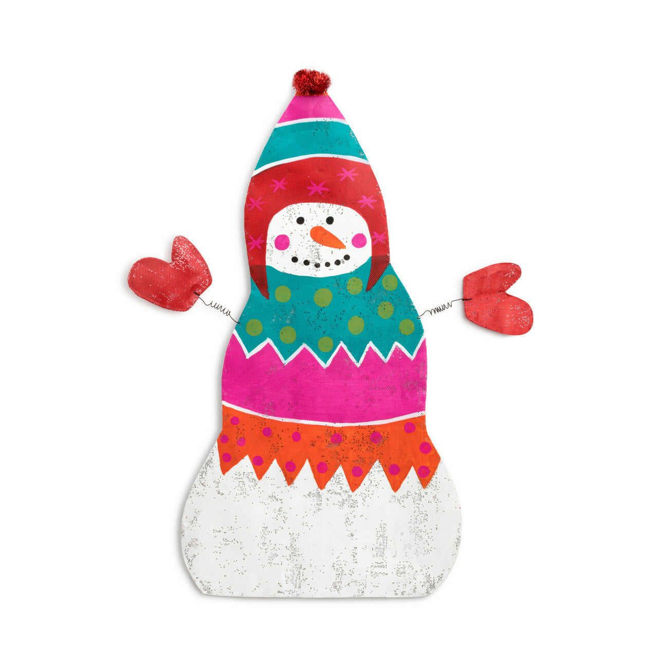 Colorful Snowman Door Hanger
