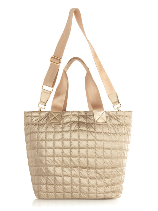 Gold Shiraleah Logan Travel Tote