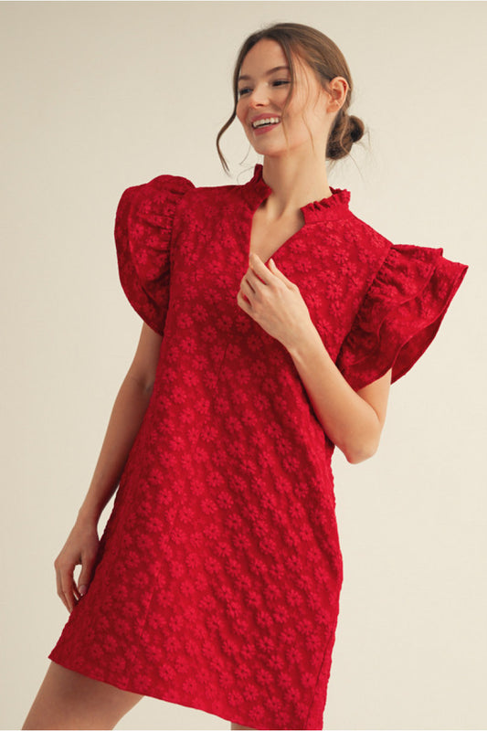 Floral Embroidered Dress