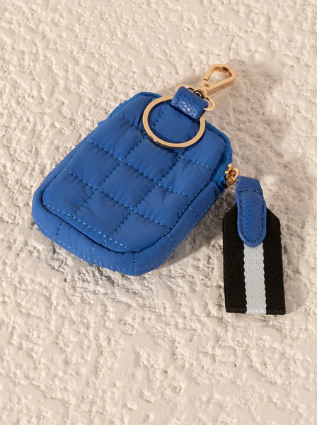 Quilted Nylon Clip-On Pouch