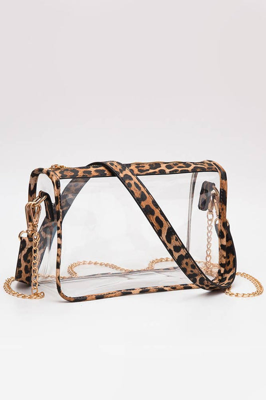 Hana - Clear Rectangle Stadium Concert Crossbody Bag