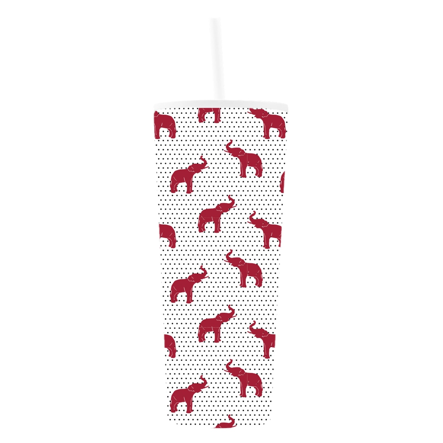 Alabama Elephant Pride Straw Tumber