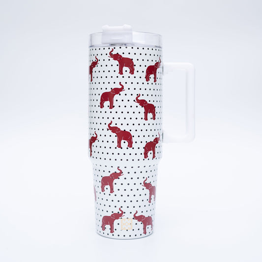 Alabama Elephant Pride Tumbler w/Handle