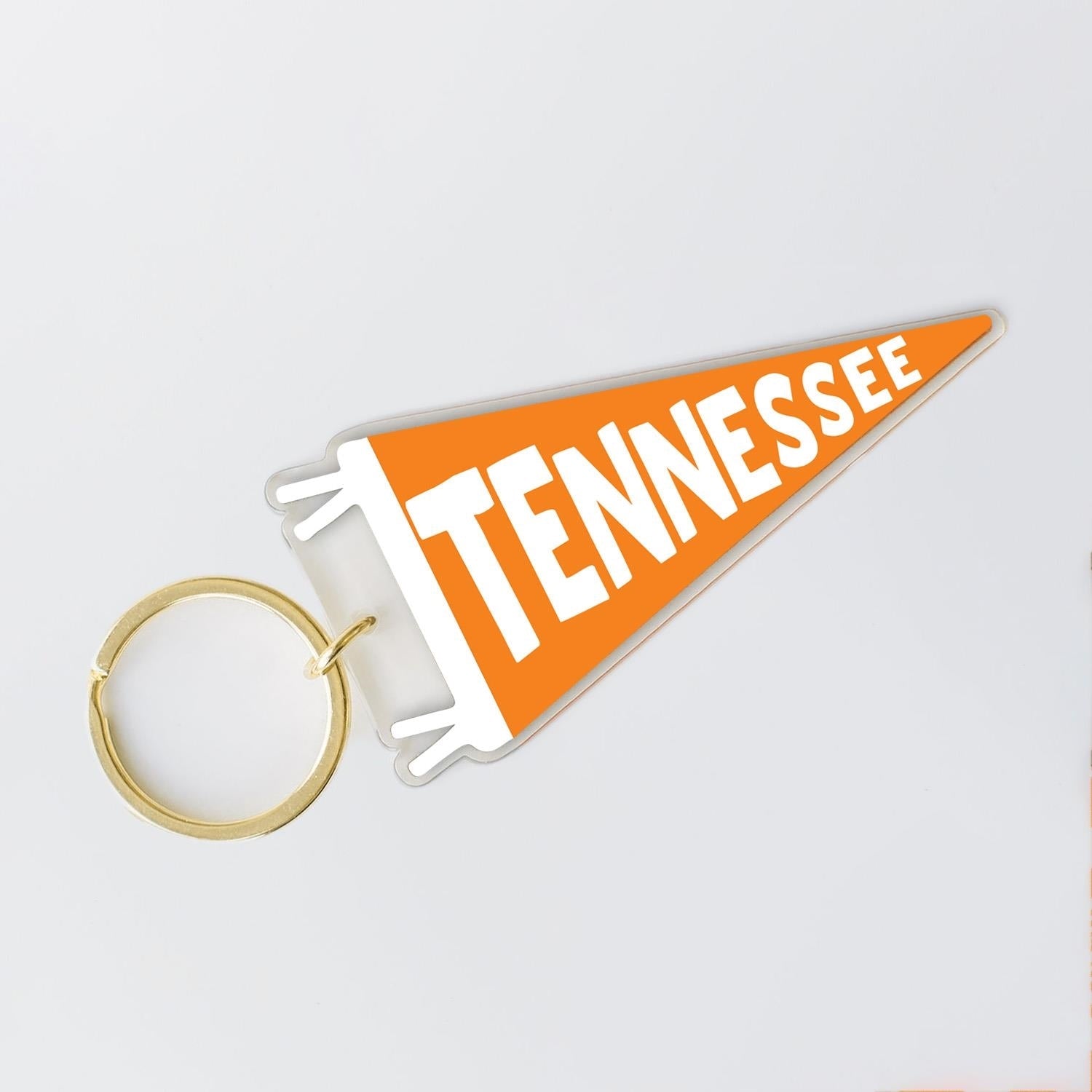 Tennessee Acrylic Keychain Orange Pennant