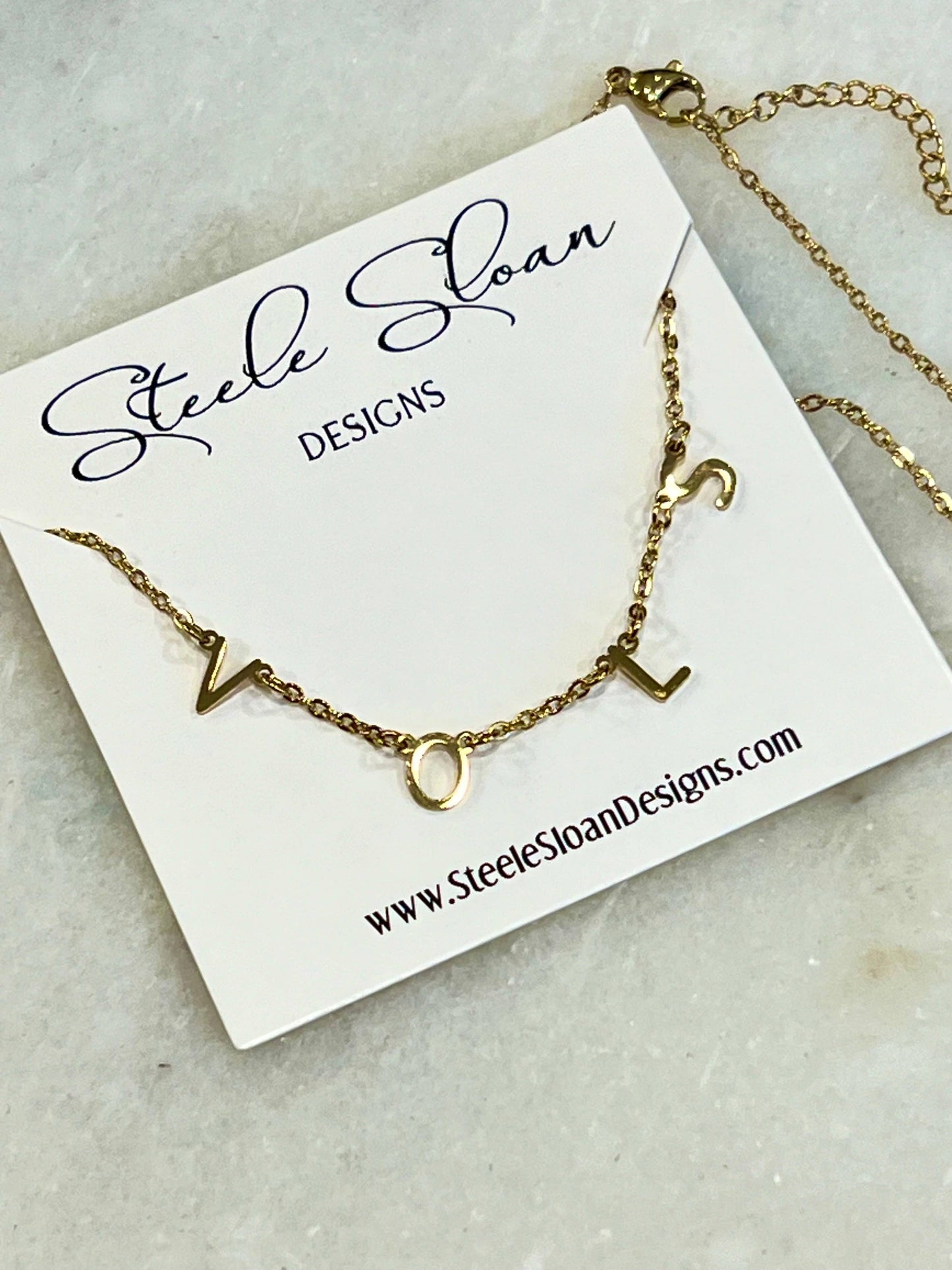 VOLS Charm Necklace -Gold  