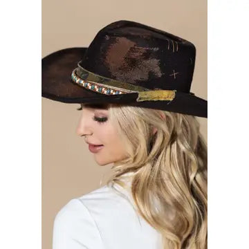 Vintage Versatile Shapeable Cowgirl & Fedora Hat