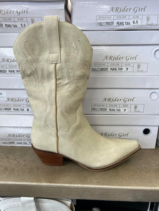 Spindelle EM Pearl/Tan Boots